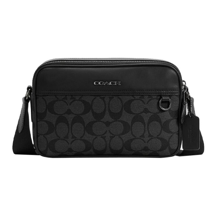 Coach Signature Crossbody — Carbón - frontal
