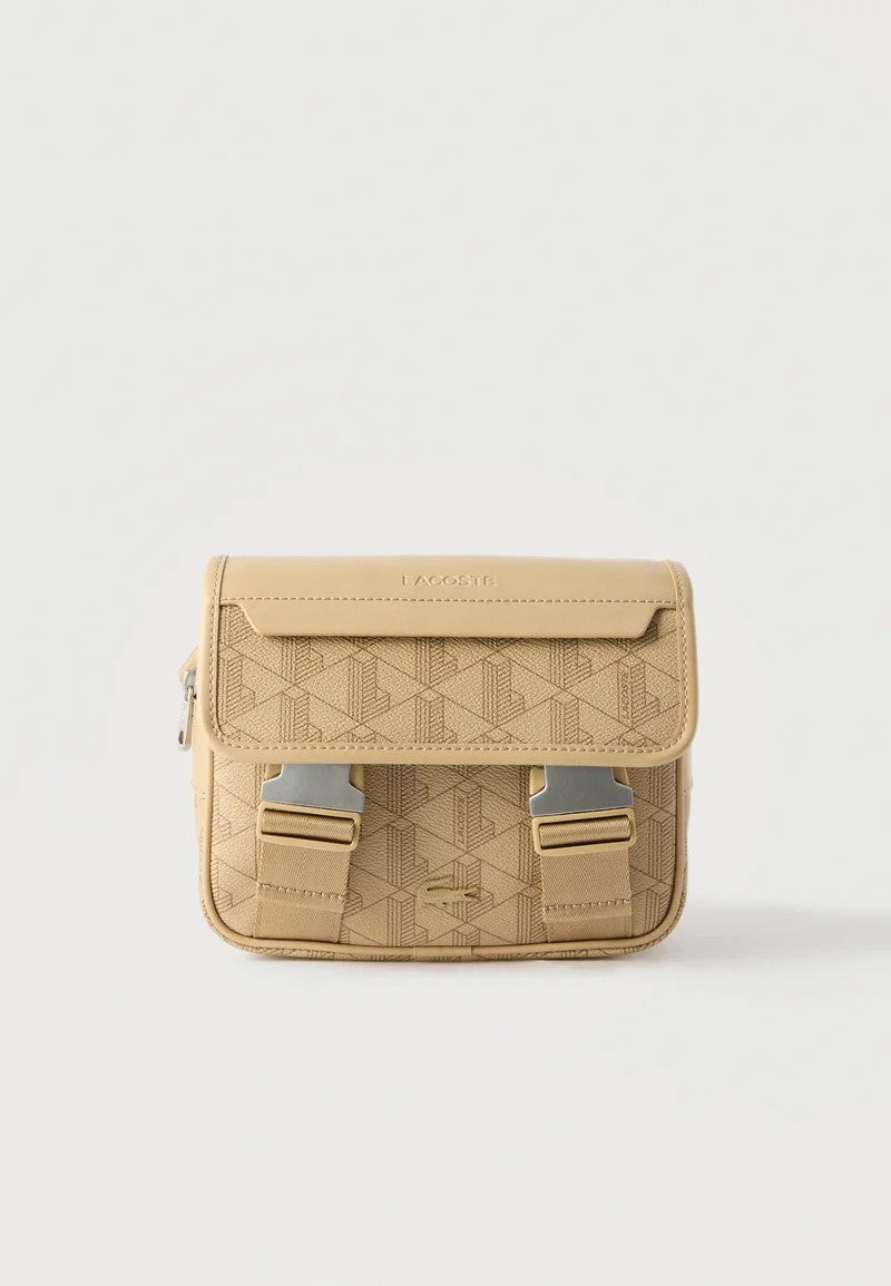 Lacoste The Blend Crossbody — Beige - frontal